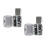 2Pcs Durable Grey USB Cable Organizer Portable Hard Disk Storage Bag 2