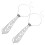 10Pcs Durable Silver Rhinestone Neck Tie Necklace for Cosplay 3