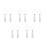 10Pcs Durable Silver Rhinestone Neck Tie Necklace for Cosplay 4
