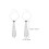 10Pcs Durable Silver Rhinestone Neck Tie Necklace for Cosplay 10