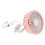 3Pièces Ventilateurs Rose Plastique Mini USB Ventilation Auto 3