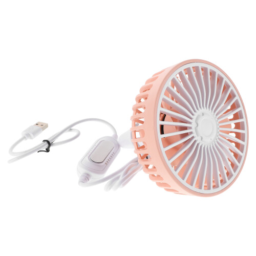 3Pièces Ventilateurs Rose Plastique Mini USB Ventilation Auto 2
