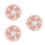 3Pièces Ventilateurs Rose Plastique Mini USB Ventilation Auto 9