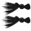 10Pièces Pinces Claw Noires Pour Bun Déco Et Style 2