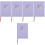 5Pcs Household Planner Notebook 2025 Purple PU Paper Notebook 6