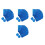 400Pcs Blue Foil Wrapping Paper Durable Chocolate Candy Covers 6