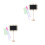 16Pièces Mini Tableau Noir Bois Pour Décorations Mariage 6