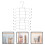 2Pcs Space Saving 8-Layer Bra Holder Organizer Silver Stainless Steel 2