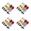 4Ensembles Lot Réflecteurs Multi-Couleurs 4