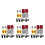 4Ensembles Lot Réflecteurs Multi-Couleurs 7