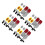 4Ensembles Lot Réflecteurs Multi-Couleurs 8