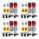 4Ensembles Lot Réflecteurs Multi-Couleurs 9