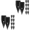 20Pièces Plumes De Remplacement En Acier Noir Pour Stylo 4