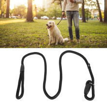 Guinzaglio in nylon resistente regolabile a scorrimento per cani di piccola e media taglia, 140 cm, nero