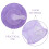2Pcs Purple Clothes Organizer Bag Hanging Storage Net Foldable 3-Layer 6