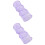 2Pcs Purple Clothes Organizer Bag Hanging Storage Net Foldable 3-Layer 10