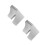 2Pièces Protection Murale Inox Durable Résistante Argent 10