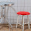 2Pièces Assise Plastique Rouge Pour Canteen 5