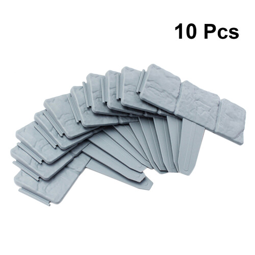 30Pcs Red Plastic Garden Border Fence Durable DIY Lawn Edging Panel 1
