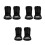 6Pcs Black Plastic Shaving Tool Stand Space-Saving Beard Brush Holder 4