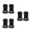 6Pcs Black Plastic Shaving Tool Stand Space-Saving Beard Brush Holder 9