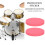 8Pcs Red Drum Protector Pads Easy Wash Drum Set Reinforcement Stickers 4