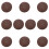 40Pcs Natural Brown Coconuts Shell Material for Scenic Model Supplies 2