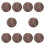 40Pcs Natural Brown Coconuts Shell Material for Scenic Model Supplies 3