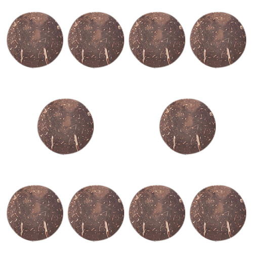 40Pcs Natural Brown Coconuts Shell Material for Scenic Model Supplies 2