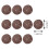 40Pcs Natural Brown Coconuts Shell Material for Scenic Model Supplies 10