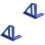 2Pièces Outils De Mesure Angle 45/90 Bleu Aluminium Pour Menuiserie 4