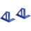 2Pièces Outils De Mesure Angle 45/90 Bleu Aluminium Pour Menuiserie 5