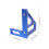 2Pièces Outils De Mesure Angle 45/90 Bleu Aluminium Pour Menuiserie 9