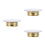 3Pcs Multi Metal Fire Sprinkler Covers Wall-Mounted Ceiling Protector 4