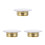 3Pcs Multi Metal Fire Sprinkler Covers Wall-Mounted Ceiling Protector 8