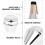 2Pièces Accessoire Trompette Mute En ABS Argent Pratique Et Durable 3