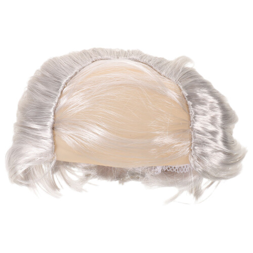 White Bald Cap Wig for Men Comfortable Realistic Old Man Look