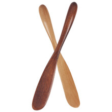 2Stk Holz Make-Up Spatel, Leicht, Wiederverwendbar Für Gesichtscreme