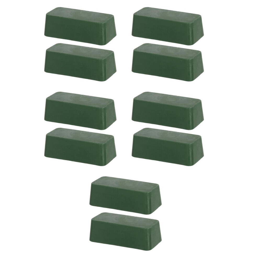 10Pcs Wax Polishing Paste For Metal Restore Shine Diy Buffing Green 3703380650755
