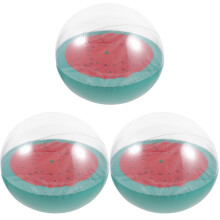 3Pièces Ballons De Gonflables PVC Transparent Pour Piscine