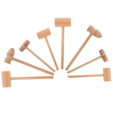 8Pièces Mini Marteaux En Bois Naturel Pour Cuisine Et Jouets