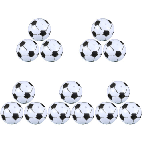 15Pcs Lightweight PVC Inflatable Soccer Balls for