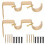 10Sets Goldfarbener Vorhanghalter Aus Massivem , Fest & Langlebig 2
