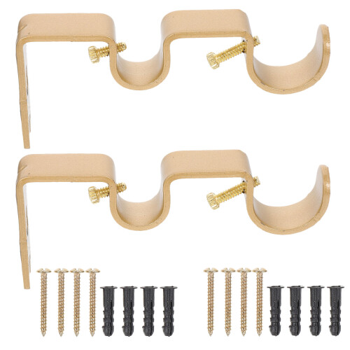 10Sets Goldfarbener Vorhanghalter Aus Massivem , Fest & Langlebig 1