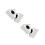 4Pcs White ABS Microphone Logo Flags Triangular Station for Interviews 8