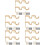 10Sets Goldfarbener Vorhanghalter Aus Massivem , Fest & Langlebig 6
