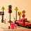 2Sets Rc Car Accessories Plastic Mini Fire Extinguisher Oil Drum Spade 5