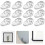 120Pcs Transparent Cabinet Glass Retainer Clips for Secure Fixing 10