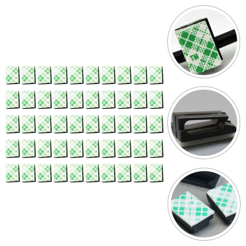 300Pcs Black Cable Clips Self-Adhesive Wire Holders for Home Office 2