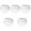5Pcs White Ceramic Tea Cup Set Retro Style for Home and Office 3